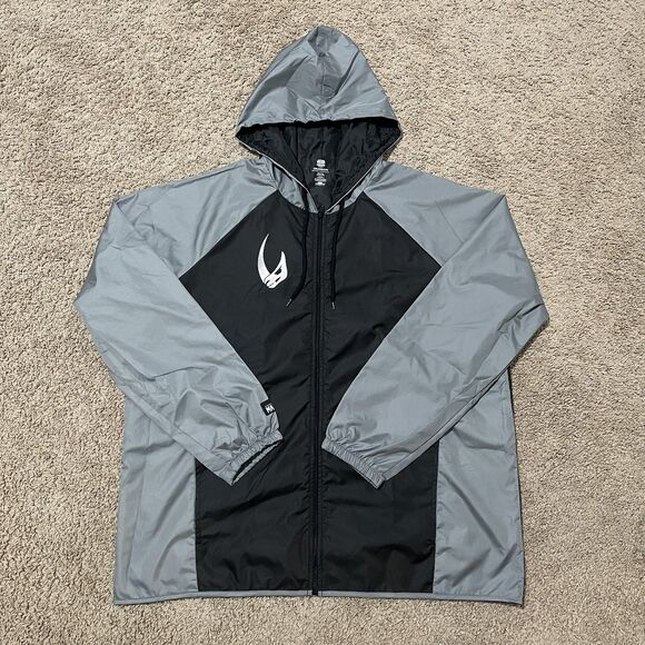 Star Wars Jacket Mens 2XL XXL THE MANDALORIAN This Is The Way Hooded Windbreaker - Picture 1 of 9